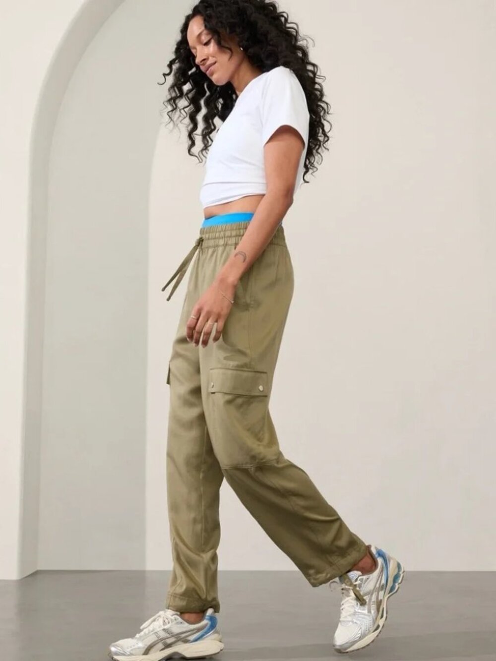 NWT ATHLETA Celestial Utility Pant in Olive Branch Women's Small
